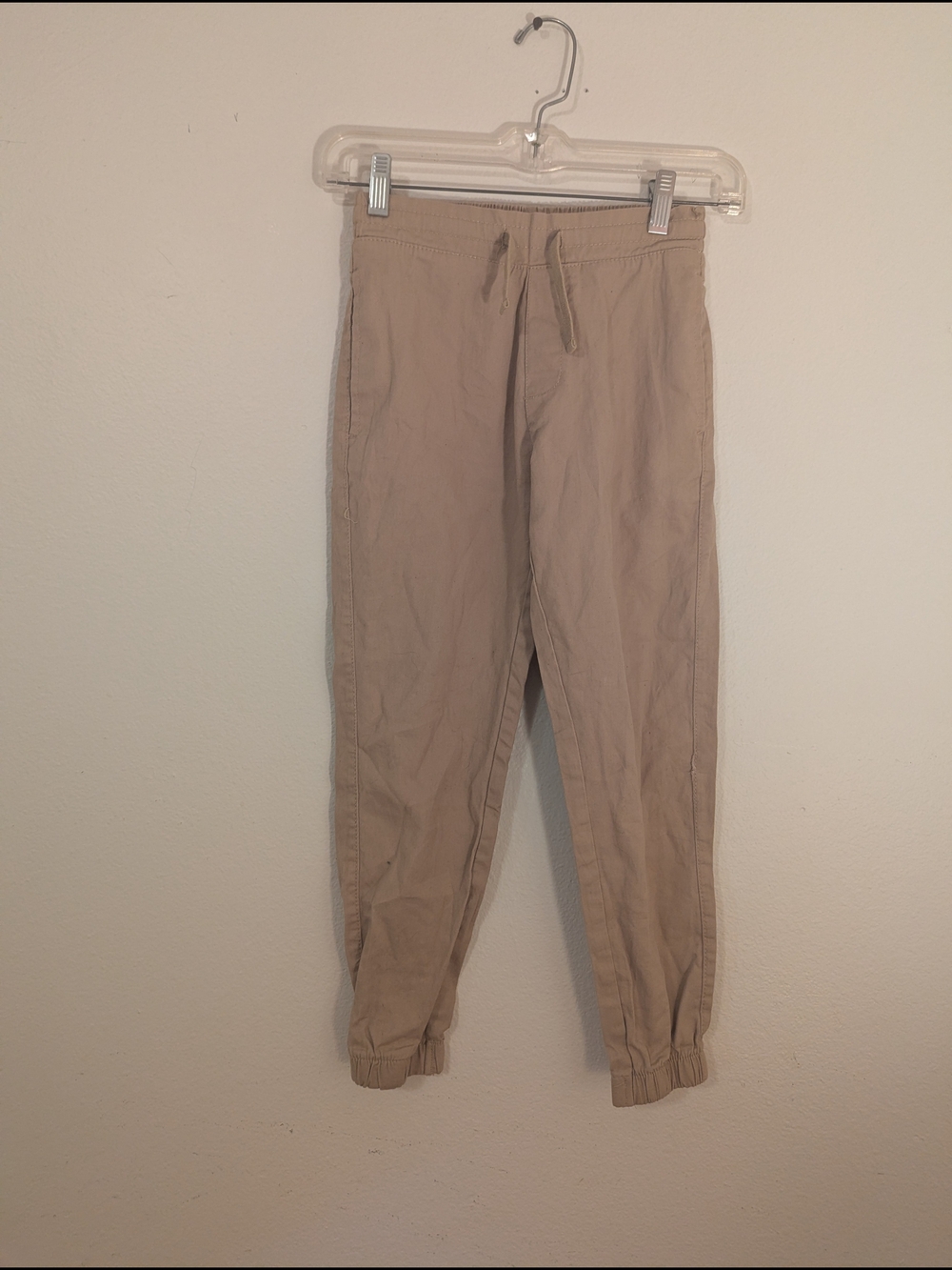 Tony Hawk Boys's Beige Drawstring Cotton Joggers